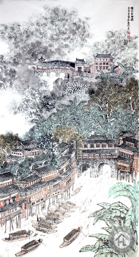灯火吊脚楼180<em></em>x96