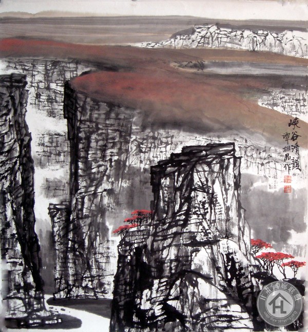 谭翃晶作品 峡谷清韵96x96