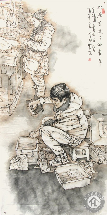 姜耀南作品 打磨菩提子--136-69cm--2016---复件(1)