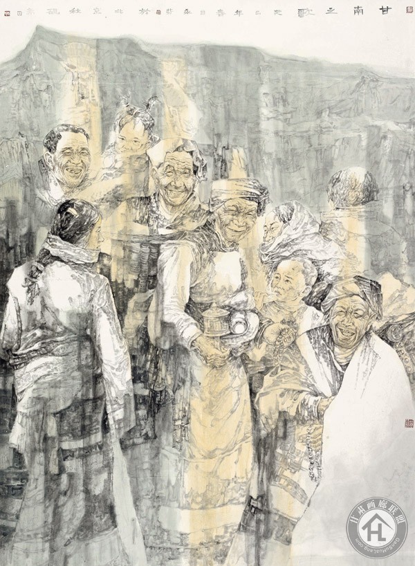 王永芬作品 甘南之歌210<em></em>x150cm-(1)