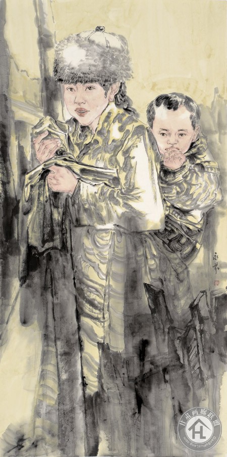 王永芬作品 母与子136
