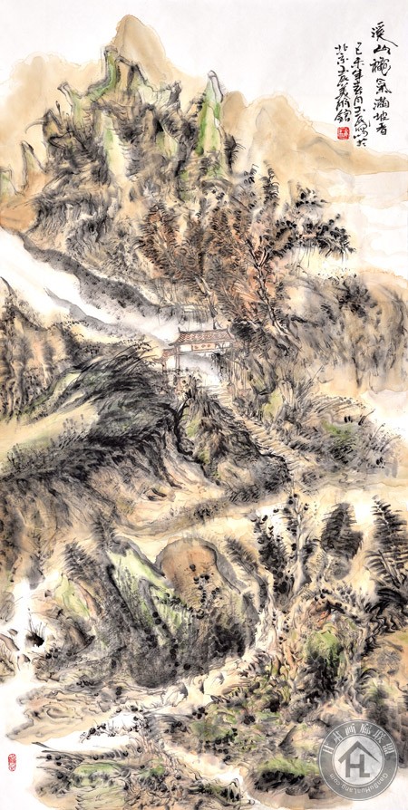 李玉民作品 溪山秋气满坡香2015