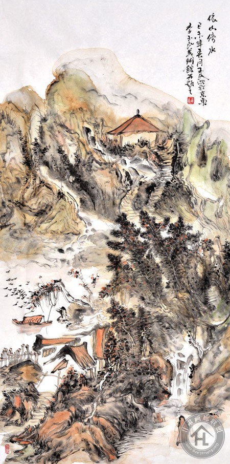 李玉民作品 依山傍水2015