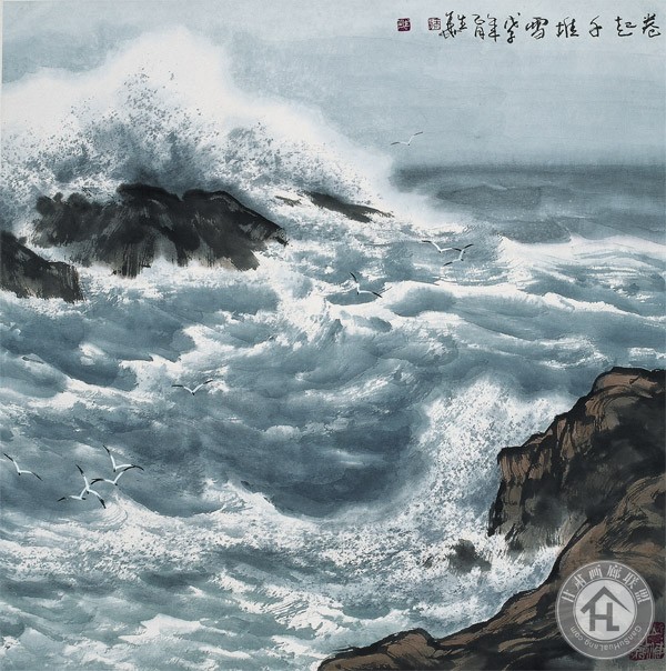 徐生华作品 卷起千堆雪-68cmX68cm
