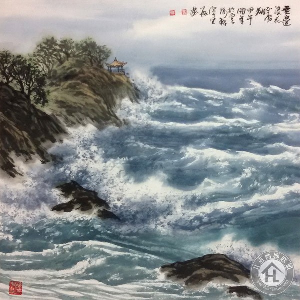 徐生华作品 无边的浪花正飞翔68cmX68cm
