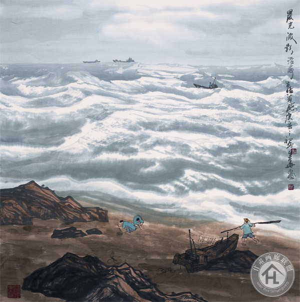 徐生华作品-晨光波影-68cmx68cm