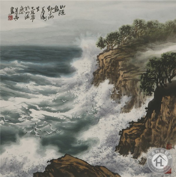 徐生华作品-海为涛生-68cmX68cm