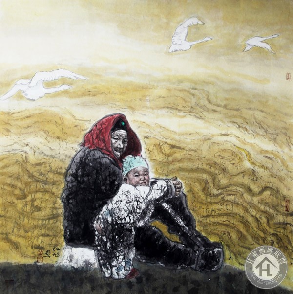 艾红旭作品 黄河歌谣-120<em></em>x120cm