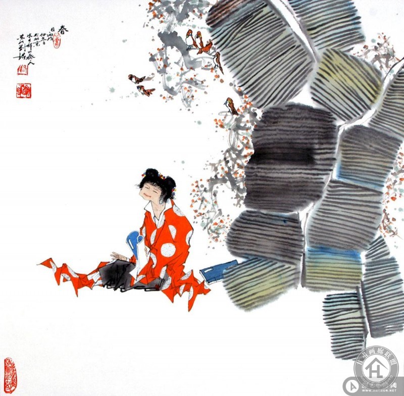 刘铭作品 春日