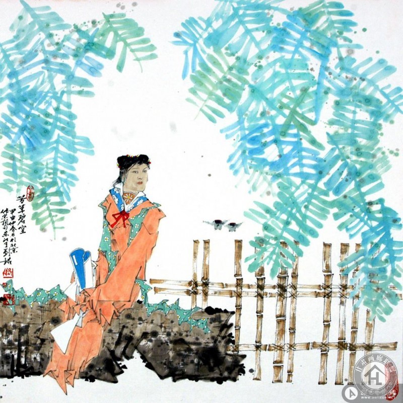 刘铭作品 芳草碧空