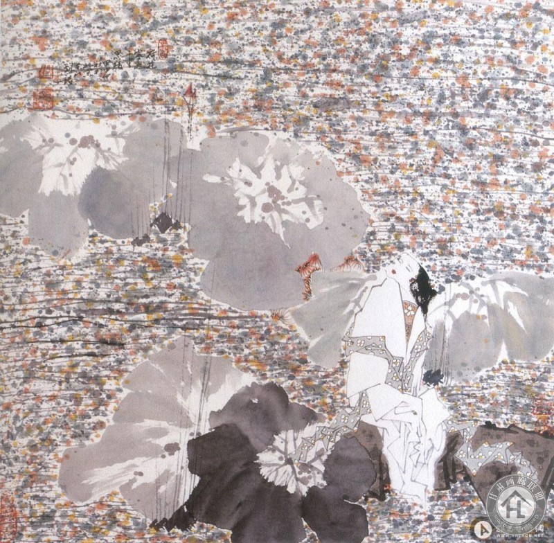 刘铭作品 荷花零乱千重思绪