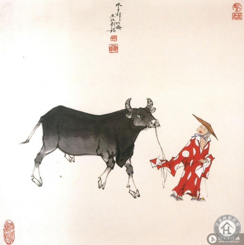 刘铭作品 牧牛