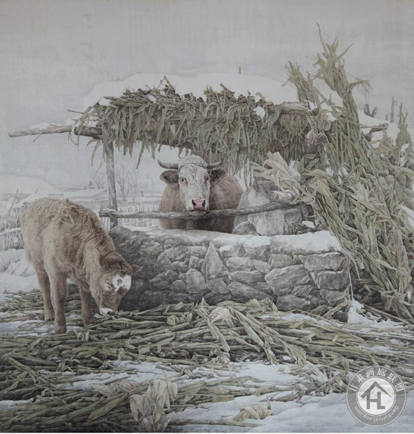丛建辉作品《家园-》190×190cm-入选第四届全国青年美展-