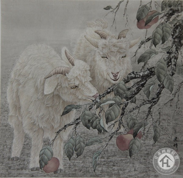 丛建辉作品 红苹果-65×65cm