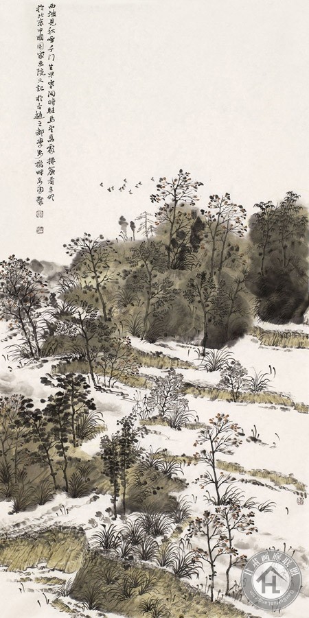 西坡·坷雪 2011年 尺寸 136cmX68cm 韩步勇