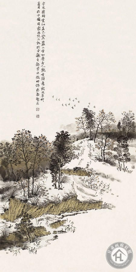西坡·坷雪 2011年 尺寸 136cmX68cm 韩步勇