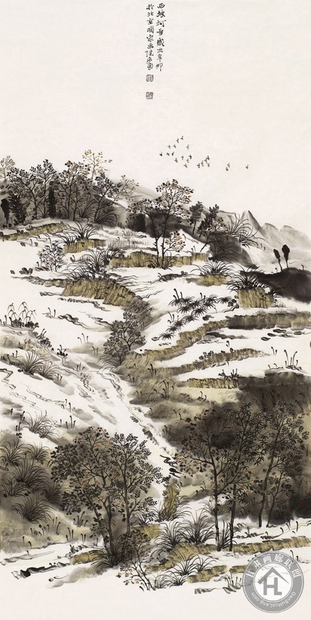 西坡·坷雪 2011年 尺寸 136cmX68cm 韩步勇