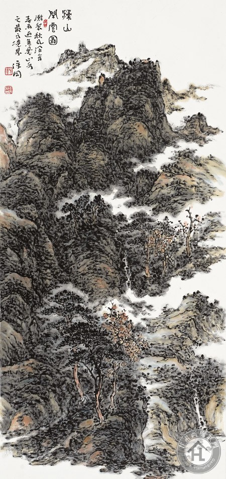 郭保同山水画作品