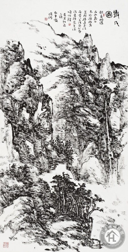 郭保同山水画作品