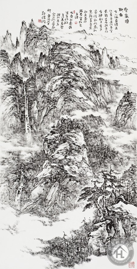 郭保同山水画作品