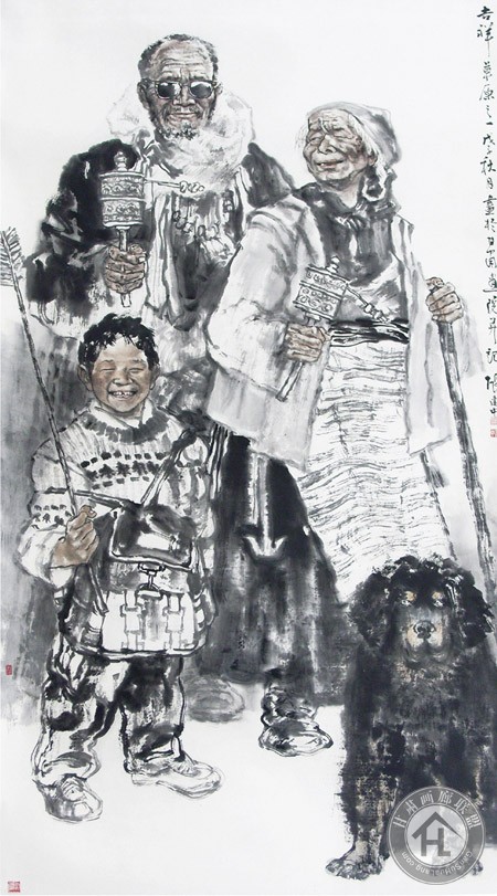 张建中作品 吉祥草原之一180<em></em>x98cm