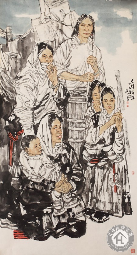 张建中作品 吉祥草原之二180<em></em>x98cm