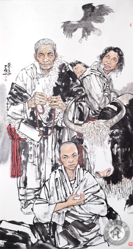 张建中作品 圣徒之一180<em></em>x98cm