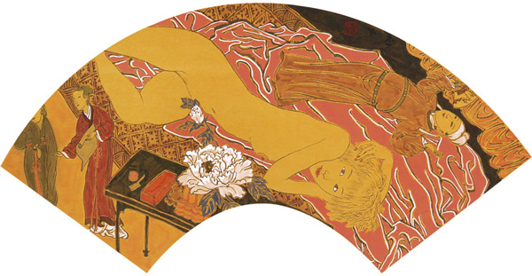 李冬《春夕之二》56cmx21cm