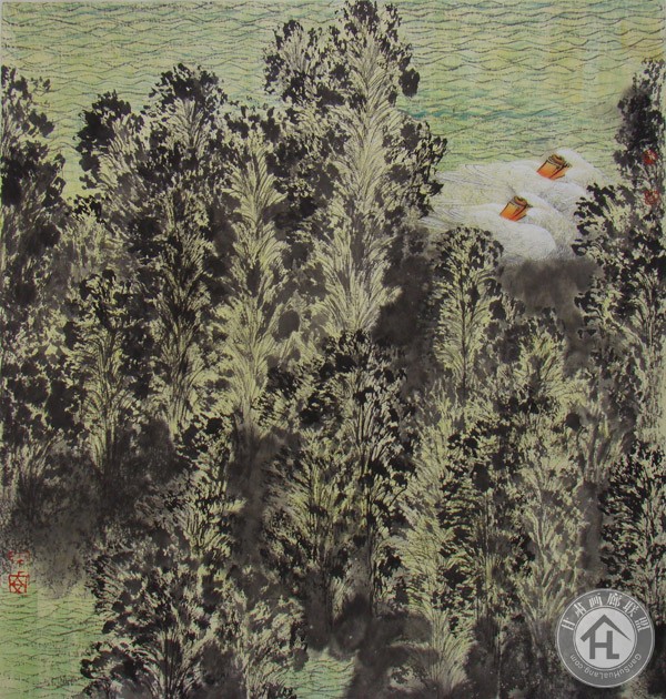张增丽作品 和谐家园160×96cm