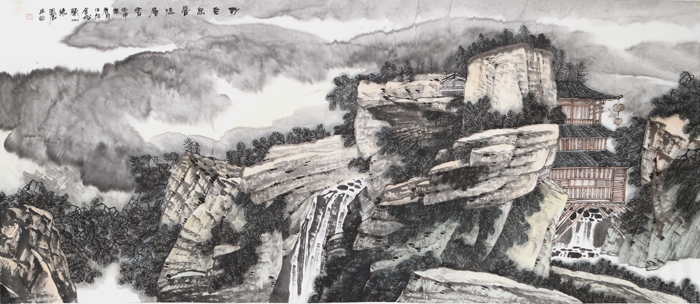 张凤仓山水画作品
