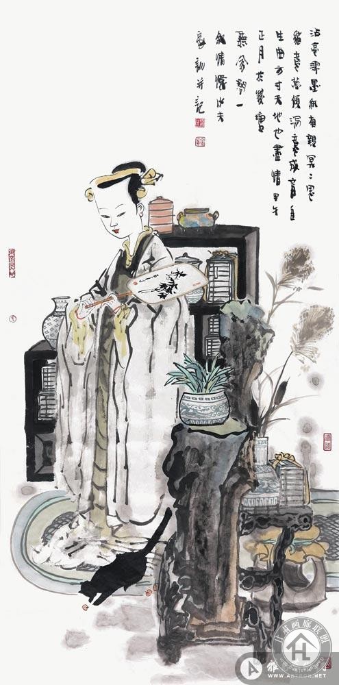 王家训作品 冥冥思绪意万倾