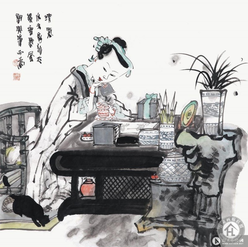 王家训作品 清气