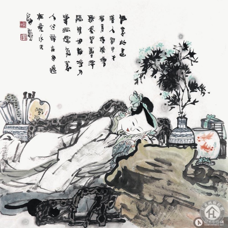 王家训作品 无意此画落人间