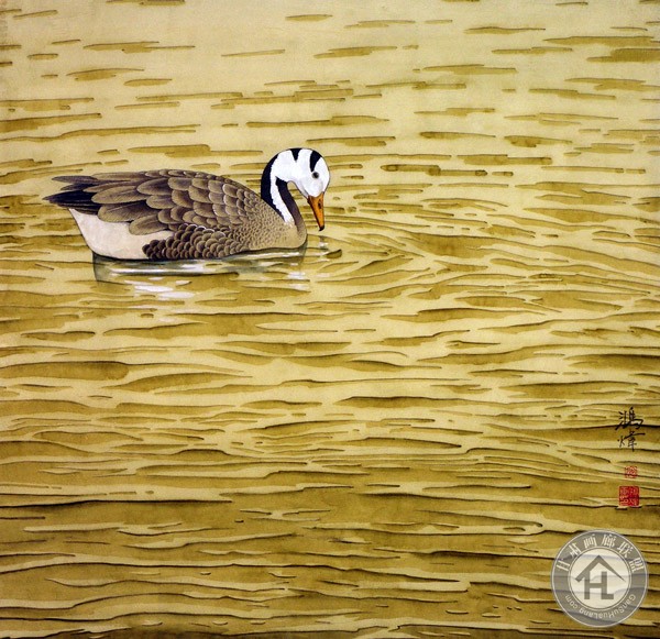 秋水无声-68cm×68cm-2013年