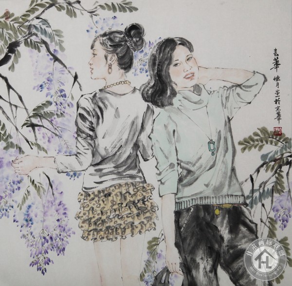 张怀月作品《春华》68X68CM