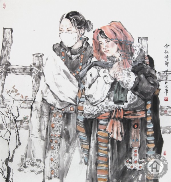 张怀月作品 香格里拉90<em></em>x90CM
