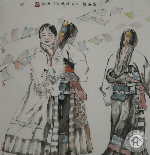 张怀月作品 高原情68X68CM
