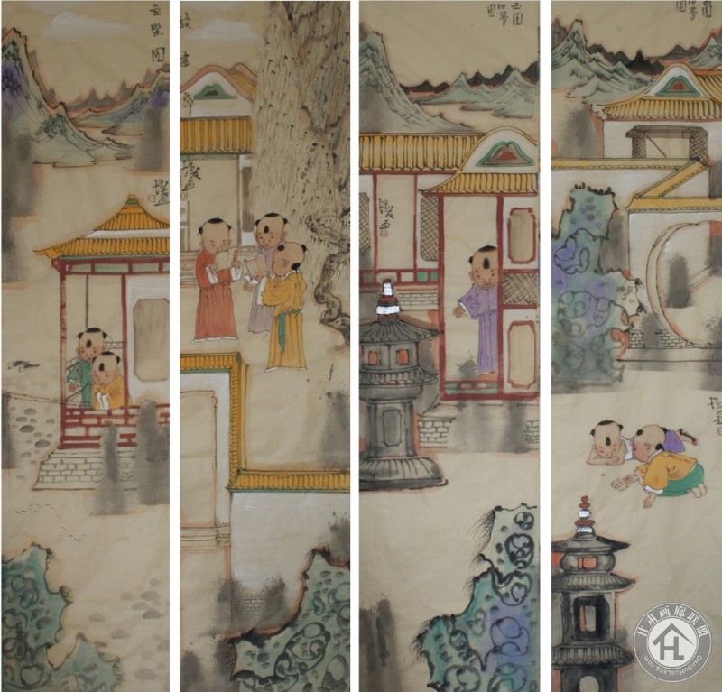 金增友作品 宋园往事系列一168x34x4cm