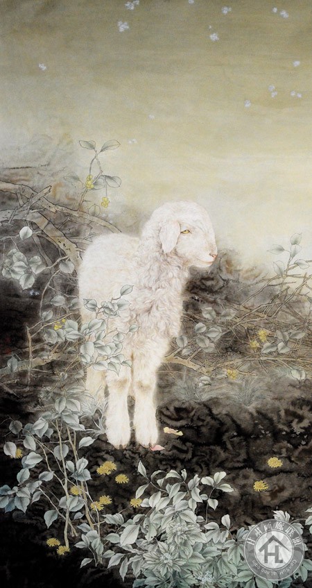 轻风吹过-王云-2014年-173cm×93cm