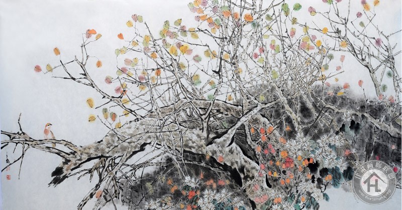 大荒秋色系列之一-王云-2016年-96cm×179cm