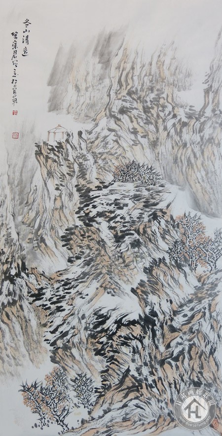 巩崇君山水画作品