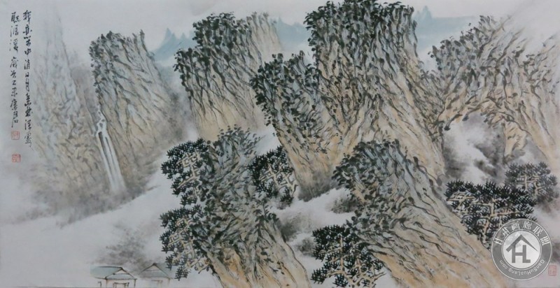 巩崇君山水画作品