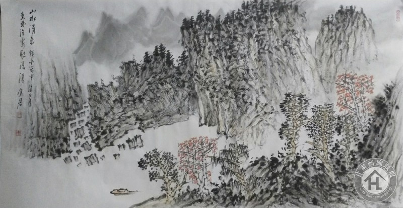 巩崇君山水画作品