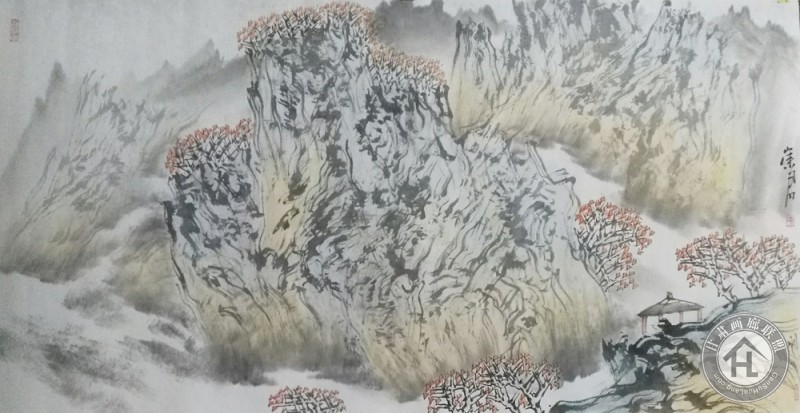 巩崇君山水画作品