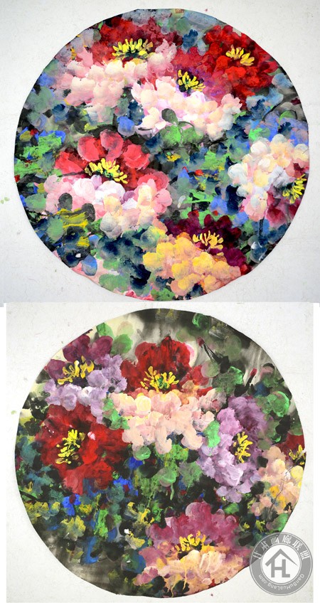 赵巨耀花鸟作品