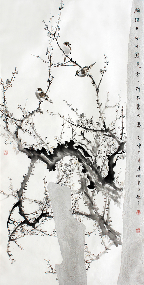 《愿借天风吹得远》136cm×68cm 逄建明