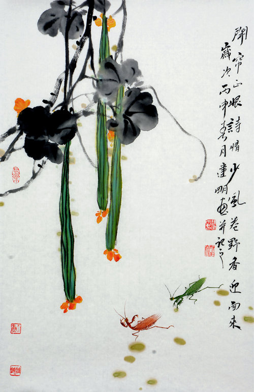 《秋思》68cm×47cm 逄建明