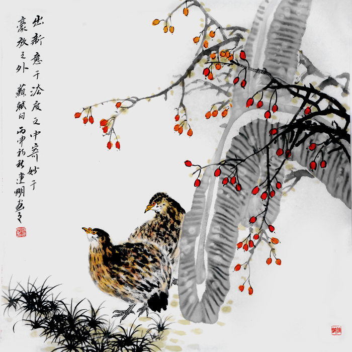 《秋韵》68cm×68cm 逄建明