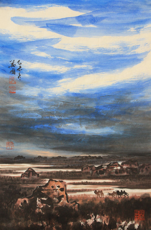 马万国国画作品68cmx45cm-2