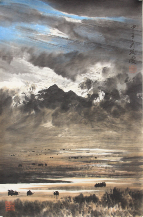 马万国国画作品68cmx45cm-3